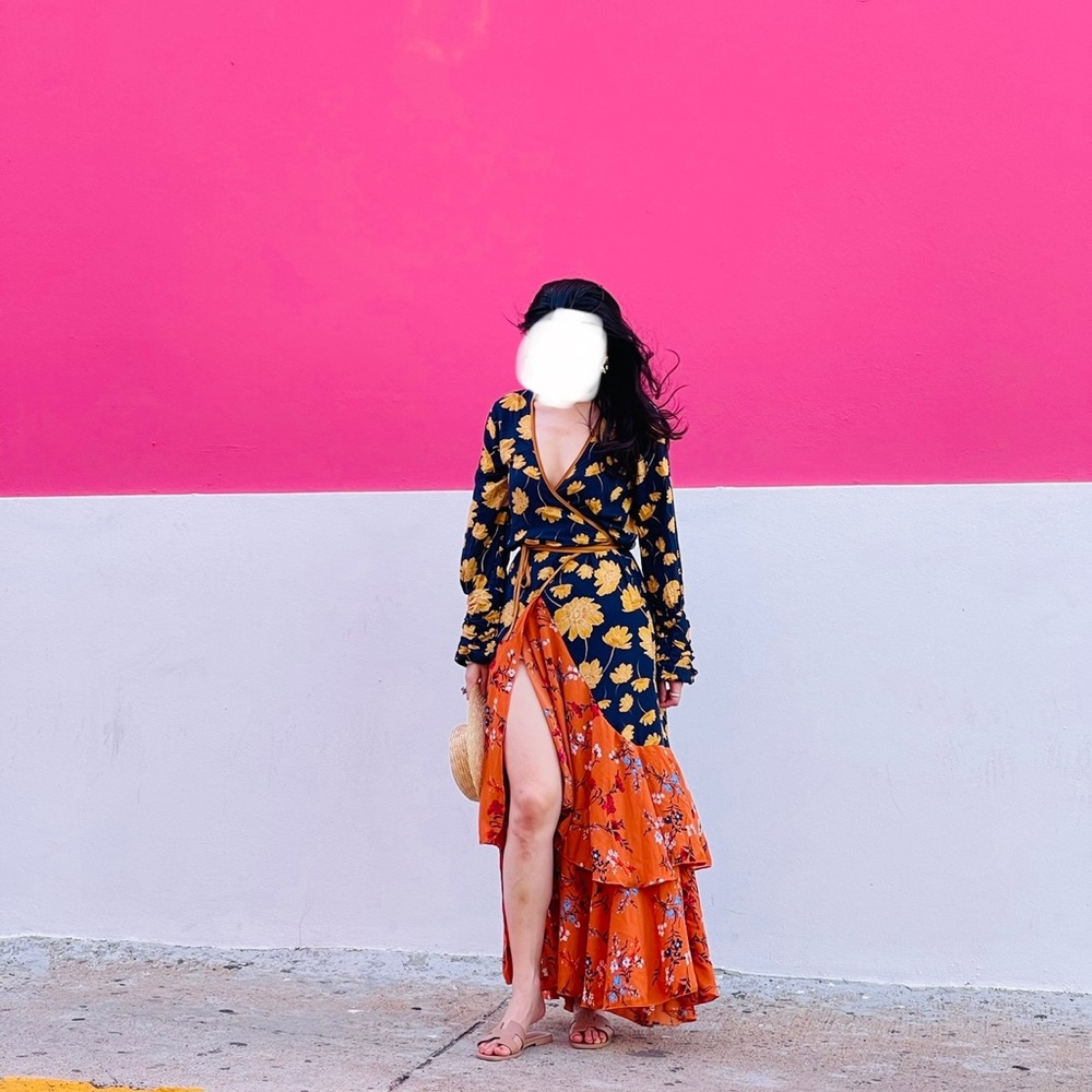 Floral maxi dress for vaca